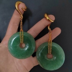 Green Aventurine Donut Hangers