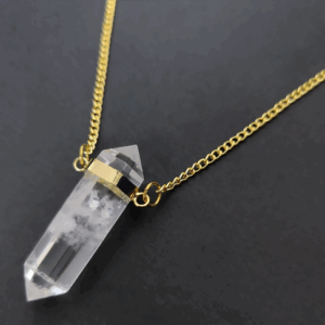 Double Connector Quartz Necklace